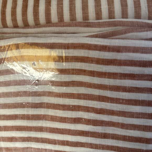 Quince European Linen Cotton Stitch Duvet Full/Queen in Terracotta - Picture 4 of 5